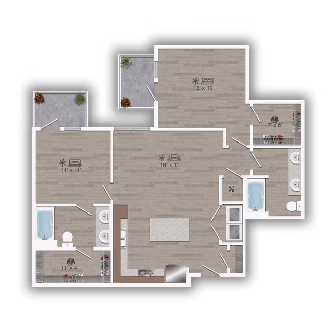 Unit 3308 3308 floor plan